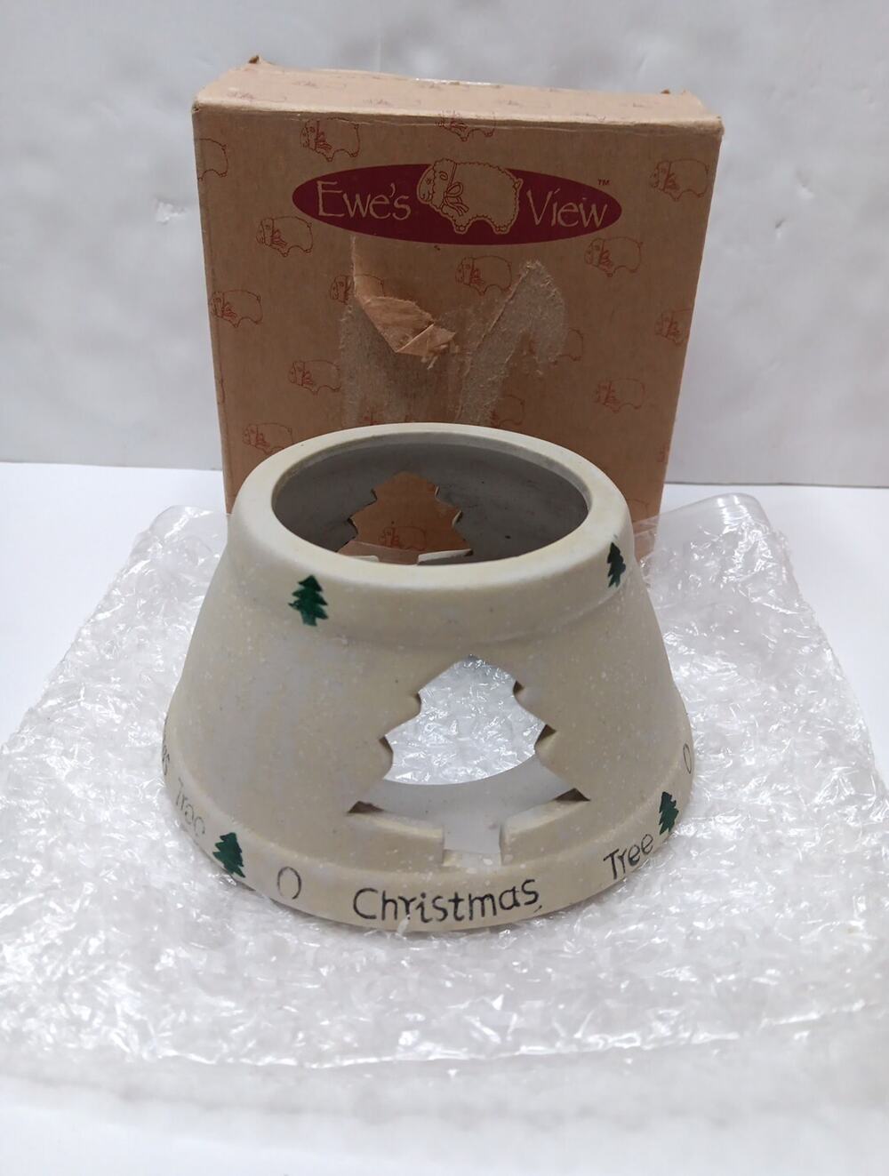 Ewe's View "O Christmas Tree" Stoneware Jar Topper
